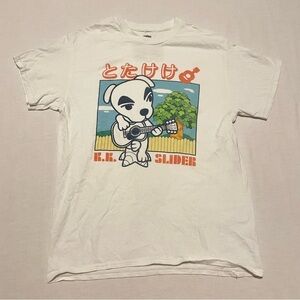 Animal Crossing K.K. Slider Dog T-Shirt Medium Video Game Guitar